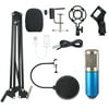 Ammoon Microphone Kit, Streaming Podcast PC Condenser Computer Mic for Gaming, YouTube Video, Recording Music, Voice Over, Studio Mic Bundle with Adjustment Arm Stand