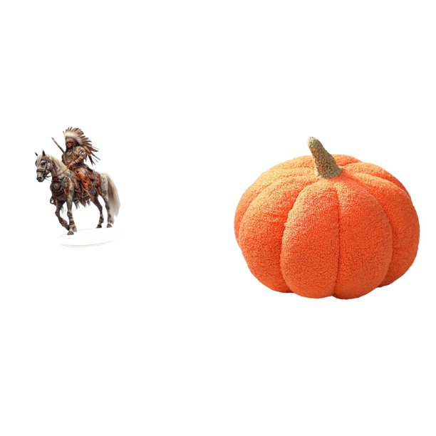 Adorno De Calabaza De Caballero Acrílico Para Centro De Mesa, Cojín Decorativo De Felpa Para Sofá, Impermeable, Regalo De Decoración De Escritorio Con Base Para El Hogar, Dormitorio Y