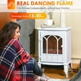 thumbnail image 4 of HOMCOM Cheminée Électrique Autoportante avec Flamme LED Blanche, 4 of 10