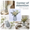 thumbnail image 4 of REGALWOVEN Wide Mouth Glass Vase, Thickened Flower Vase for Centerpieces, Clear Hydroponic Planter, for Home Office Decor Smoky Gray 4.5"L x 4.5"W x 6.3"H, 4 of 5