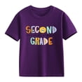 thumbnail image 2 of FDDMis Graphic Baby Tees Girls Tops Size 14-16 Toddler Tshirts Preppy Shirts Baby Clothes for Girls 3-6 Months Kids Clothes Girls Size 6-7 Kids, Purple 2-3 Years, 2 of 7
