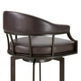 thumbnail image 4 of Home Square 2 Piece Swivel Faux Leather Bar Stool Set in Auburn Bay and Brown, 4 of 7