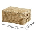 thumbnail image 3 of landege 1Pc Storage Baskets Imitation Rattan Woven Baskets Storage Boxes (Beige), 3 of 11