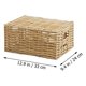 thumbnail image 3 of 2pcs almacenamiento canastas imitación rattan woven cestas cajas de almacenamiento (beige), 3 of 6