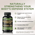 thumbnail image 3 of Gade Nutrition Quercetin Complex with Bromelain, Vitamin C, D & Zinc - Made with Organic Quercetin 500 mg - 240 Veggie Capsules, 3 of 5