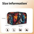thumbnail image 5 of Yiaed Rock Skull Singer Print Two Slice Bread Machine Cover, Universal Size Kitchen Appliance Cover for Bread Machine,Bread Machine Cover, 5 of 7