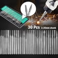 thumbnail image 1 of 30pcs 2.35mm Shank Diamond Burs Set With Box For Electric Grinder Power Tools, 1 of 10