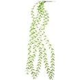 thumbnail image 4 of Guirnalda de hiedra artificial colgante de 105 cm, planta artificial, decoración para bodas y el hogar. Verde, 4 of 9