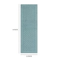 thumbnail image 3 of (2 pack) Mainstays Dylan Solid Diamond Olefin Blue Indoor Runner Rug, 1'9"x5', 3 of 9