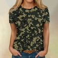 thumbnail image 2 of ADSSDQ Womens Tops Casual Boho Gym Shirts Woman Crewneck Summer Tunic Tops Short Sleeve Camo Cotton Tshirts For Women Y2K Cute Spring Pullover Camouflage XL, 2 of 5