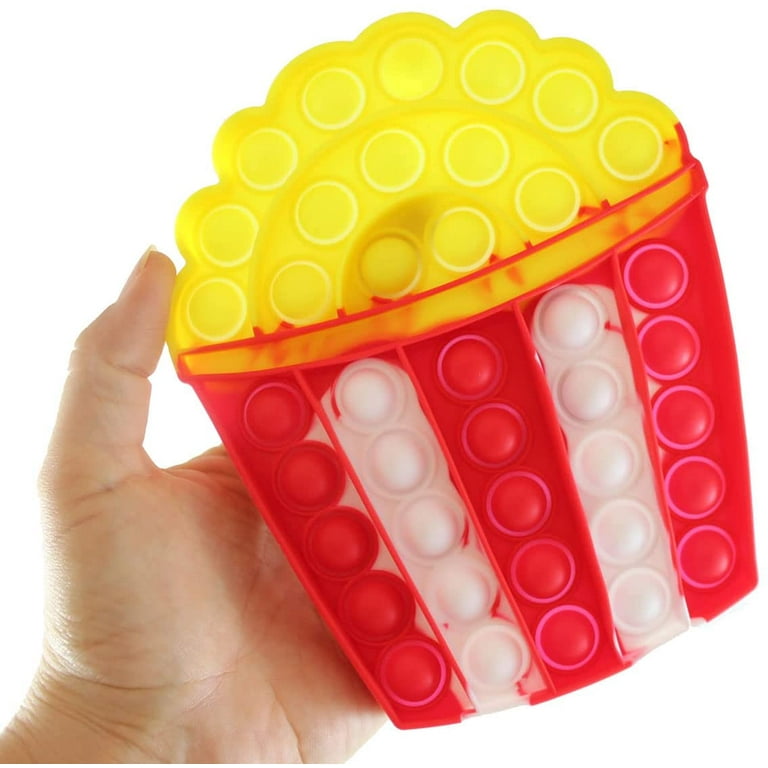 POPCORN Fast Food Theme Bubble Pop Fidget Toys - Junk Food Silicone Push  Poke Bubble Wrap Fidget Toy - Press Bubbles to Pop - Bubble Popper Sensory  Stress Toy OT 