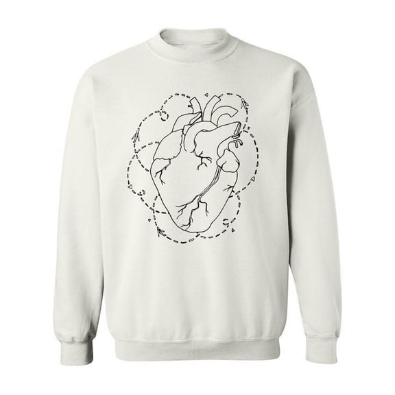 Heart Of A Traveler Sweatshirt Men -Image by Shutterstock, Male 3X-Large