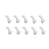 Matoen Space Saving Hanger Hooks 10 Pack, White Clothes Hanger Connector Hooks, Heavy Duty Hanger Hooks Space Saver, Premium College Dorm Room Essentials, Closet Organizers and Storage