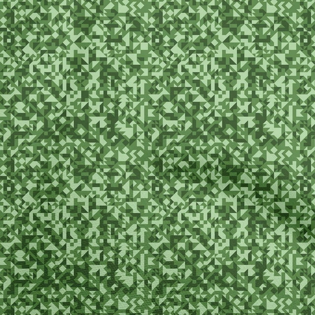 oneOone Tissu Polyester Lycra Vert Tissu Abstrait pour Robe Tissu Imprimé Tissu au Mètre 56 Pouces de Large
