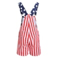 thumbnail image 4 of Gvmfive Men Denim Bibs Overalls American Flag Print Casual Jumpsuit Shorts Jeans, 4 of 5