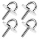 thumbnail image 1 of HEALEEP 4Ud Gancho De Pared Con Tornillo M6 En Inoxidable Para Accesorios, 1 of 8