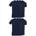 thumbnail image 2 of BILLIONHATS 6 Pack Men's Solid Colors Cotton T-Shirts Short Sleeve Lightweight Tees, Bulk (Navy Blue, Medium), 2 of 5