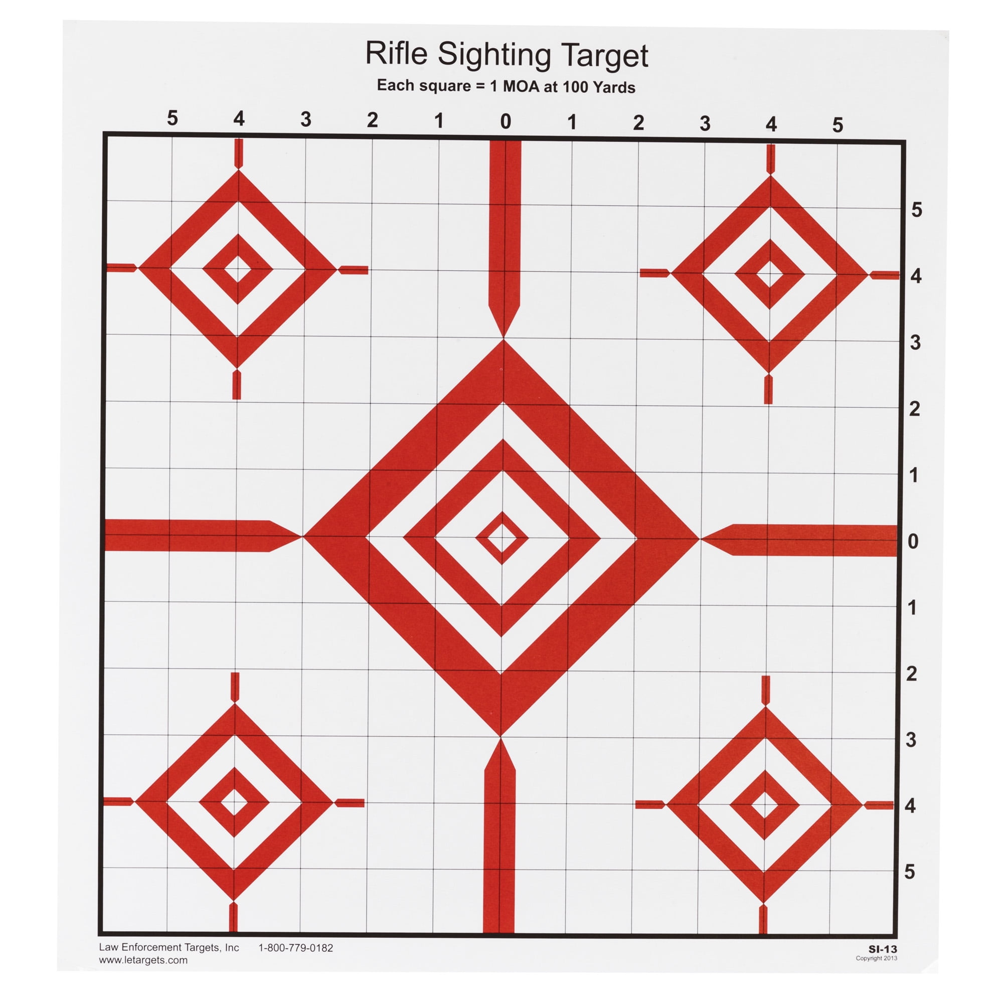100-Yard Precision Rifle Target Tag Board Shooting Target ST-4 Rifle Sighting Target
