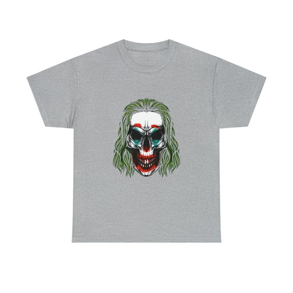 Scary Clown Skull Halloween T-Shirt