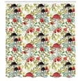 thumbnail image 3 of Ambesonne Watercolor Shower Curtain, Dogrose and Amantia, 69"Wx75"L, Multicolor, 3 of 3