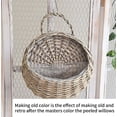 thumbnail image 5 of AFACUHX Wicker Woven Hanging Basket with Handle Handmade Rattan Planter Hanging Flower Storage Pot for Home Garden Patio Wedding Hanging Wall Basket Decorations, 5 of 10