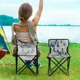 thumbnail image 5 of 600D Oxford Camping Chair Portable Foldable Chair Supports 220 lbs for Picnic, Fishing, Backpacking Stunning Tree, 5 of 8