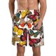 thumbnail image 1 of Balery Retro Floral Butterfly Traje de Baño Estilo Hawaiano para Hombre, Shorts de Secado Rápido con Bolsillos-X-Large, 1 of 6