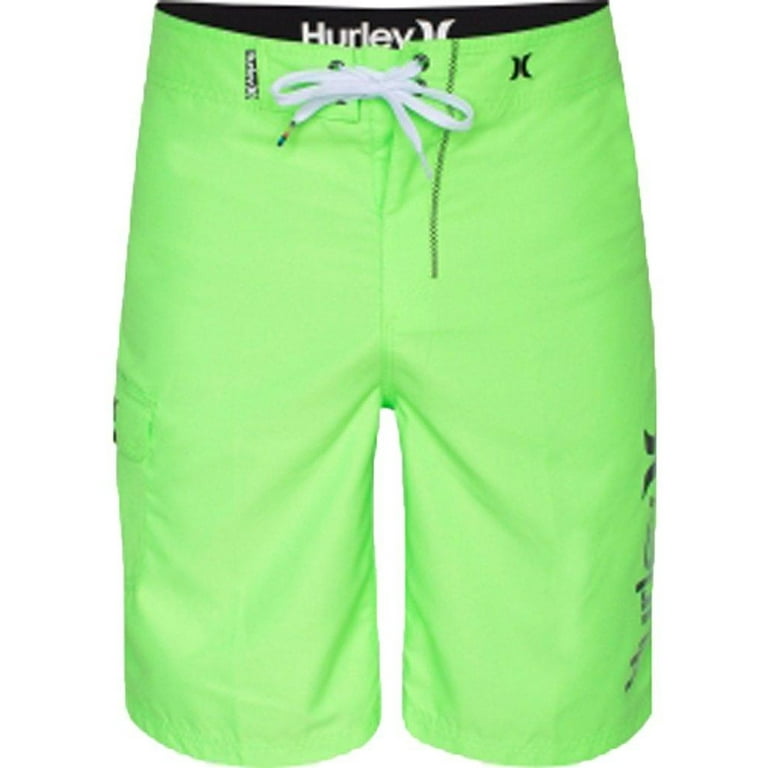Hurley Mens One Only Logo Board Shorts Green Walmart