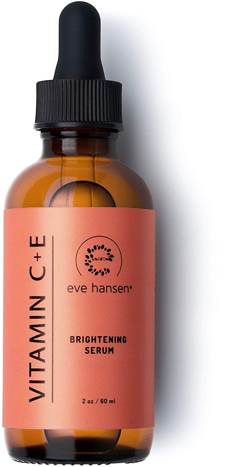 Eve Hansen Vitamin C Serum | (2 oz) Facial Serum with Natural and Organic Hyaluronic Acid, Vitamin E and Aloe Vera | Brighten Skin and Reduce Appearance of Wrinkles, Fine Lines and Dark Spots