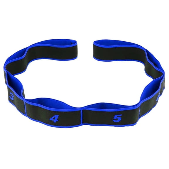 Yoga Pull Strap Belt PolyesterLatex Elastic Stretching Band Loop Pilates Gym Fitness Exercise Resistance Bands