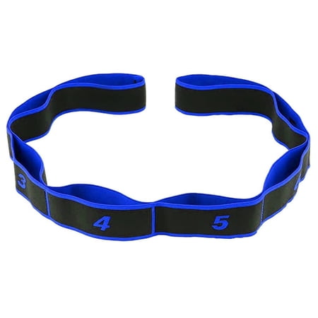 Yoga Pull Strap Belt PolyesterLatex Elastic Stretching Band Loop Pilates Gym Fitness Exercise Resistance Bands