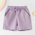 thumbnail image 5 of Zanarzt Toddler Boy Active Shorts Toddler Kids Cotton Comfort Soft Baby Sport Jogger Shorts Boys Girls Casual Pants Light Purple,3-4 Years, 5 of 9