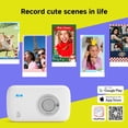 thumbnail image 3 of H CP2100 Portable Photo Printer for iPhone & Android, 2 * 3 Instant Color Mini Printer, Bluetooth 5.0, Type-C Charging, Dye-Sublimation Tech, Initial 10 Sheets Included, 3 of 4