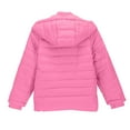 thumbnail image 4 of Cethrio Girls Puffer Jackets Size 7-8, Casual Long Sleeve Zip up Lightweight Winter Outerwear Pink, 4 of 8