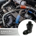 thumbnail image 2 of Unique Bargains 90 Degree 8AN Flare to 6AN ORB Port Male Fuel Pump Rail Adapter Swivel Fuel Fitting Adapters with O Ring, 2 of 6