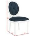 thumbnail image 6 of SAFAVIEH Holloway Tufted Oval Side Chair Set of 2 Navy, 6 of 12