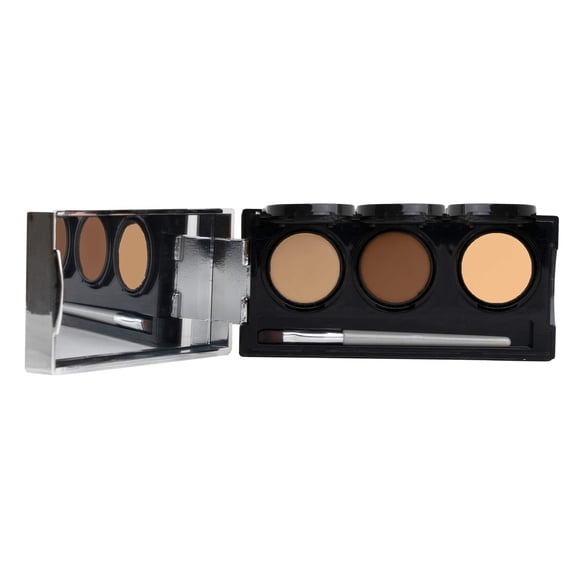 Paleta de correctores de total Crema correctora resistente al agua 3 colores + brocha de Dermaflage