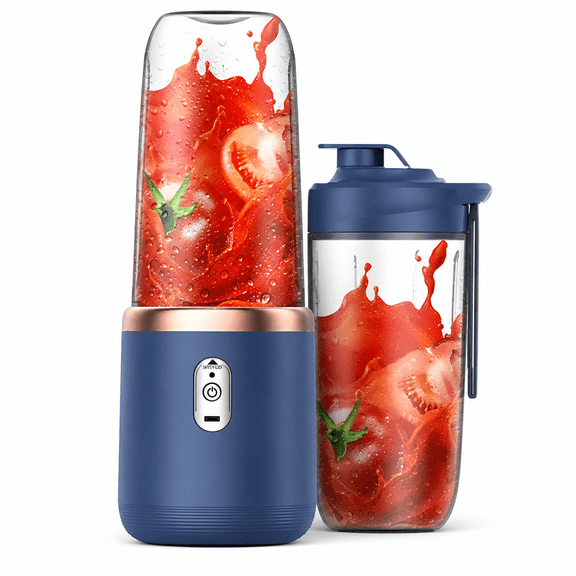 Trailvora 2026 New Personal Blender for Smoothies Juice Portable Rechargeable Mini Bullet Blenders Cup,Blue for Travel, Office, Gym, On-The-Go, Healthy Drinks.