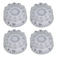 thumbnail image 4 of Perillas de timbre de volumen Yuyangstore 4 piezas bajo duradero blanco, 4 of 8