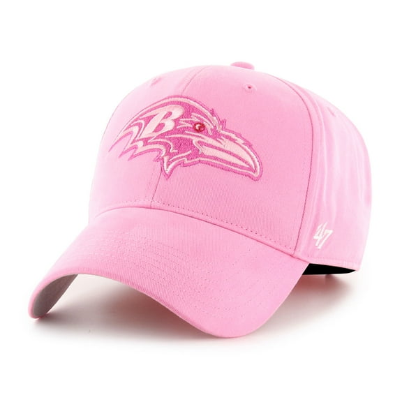 Girls Youth '47 Pink Baltimore Ravens Rose MVP Adjustable Hat