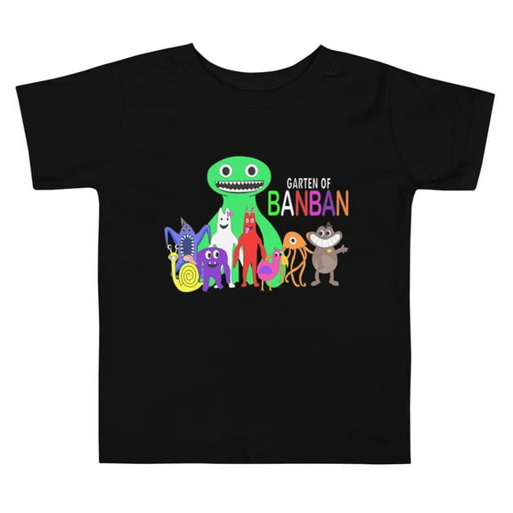 Garten of  banban Toddler Short Sleeve Tee (Black, 2T)