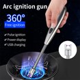 thumbnail image 5 of USB Rechargeable Candle Lighters, Windproof Long Lighter, Camping Grill Party Lighter, 360° Rotatable Neck, Flameless Plasma, Fast Charging, LED Power Indicator, Portable, 5 of 8