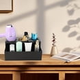 thumbnail image 2 of Organizador de herramientas para el cabello PITBVO, acrílico negro, con 3 tazas, 2 of 8