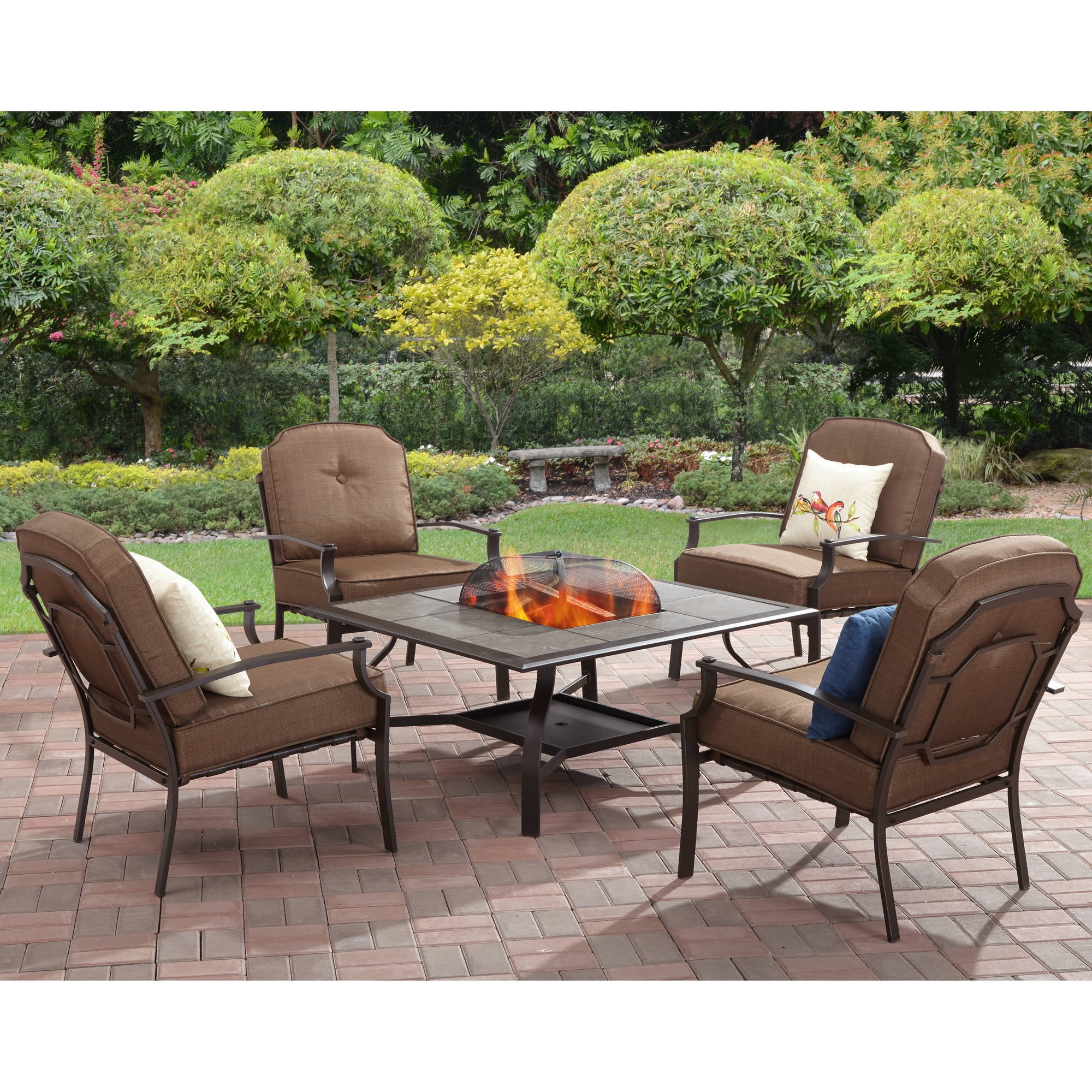 Mainstays Wentworth Fire Pit Chair Set Of 4 Brown Box 1 2 Mainstays Wentworth Fire Pit Chair Set Of 4 Brown Box 1 2 Com
