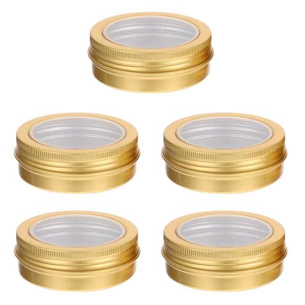 recipientes para velas navideñas, latas de aluminio para velas y cajas de ungüentos.