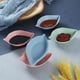thumbnail image 4 of Nvzi Soy Sauce Dish,4Pcs Sauce Small Bowls,Dip Bowls,Sauce Dish,Small Bowls for Side Dishes Sushi Sauce,Wheat Straw Dishes Bowl Mini Appetizer Plates-Leaf Pink, 4 of 5