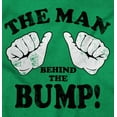 thumbnail image 2 of Man Behind The Bump Baby Announcement Men's Long Sleeve Tee T Shirt Brisco Brands 3X, 2 of 6