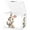 Bunny Holding A Polka-Dot Egg, variant on Foldable Fabric Storage Bin With Handle Collapsible Basket Box Storage With Lid Organizer Cat Couple