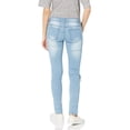 thumbnail image 4 of Cover Girl Size High Waisted Cute Ripped Patched Repair Skinny Juniors, Light Blue, 14 Plus, 4 of 4