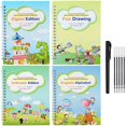 thumbnail image 1 of Cuaderno de práctica para niños, libro de palabras mágicas, libro de trabajo de educación temprana, regalo para niños, 2023, 1 of 4